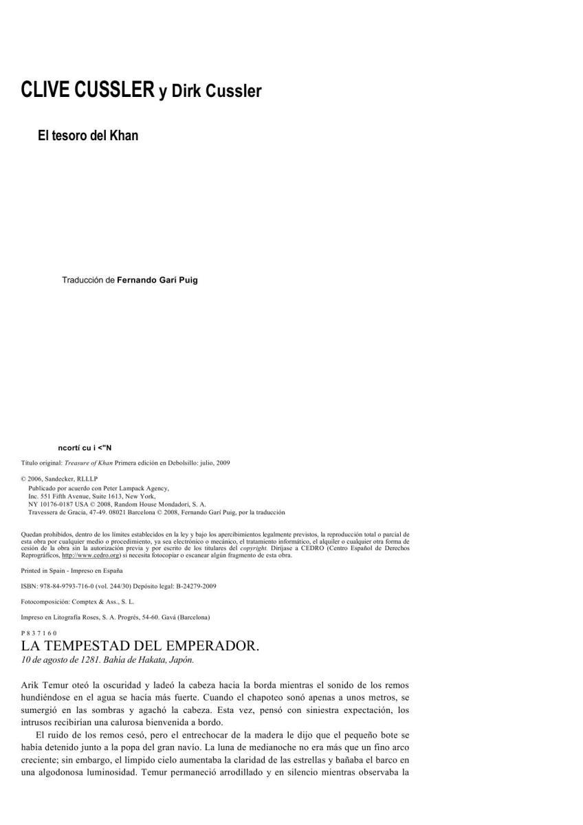 Portada de El Tesoro del Khan